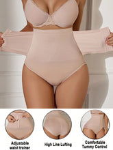 1pc Seamless High Waist Abdominal Control Waist Shaping Panties With Front Clasp Closure