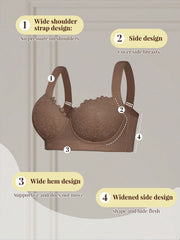 Soft & Comfortable Wireless Adjustable Strap Lift & Support Bra