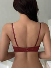 Adjustable Strap Mesh & Lace Padded Sexy Bra