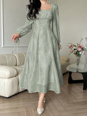 Women's Chiffon Floral Print Dress