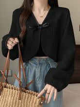 Women's Colorblock Lace-Up Long Sleeve Elegant Jacket Coat