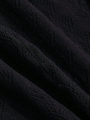 Women's Elegant Fitted Patchwork Ruffled Fishtail Sweater Dress