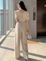 Women's Elegant Solid Color Jumpsuit