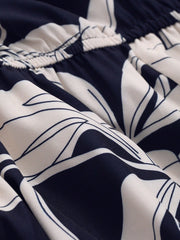 Women's Floral Print Casual Vacation Jumpsuit With Adjustable Waist