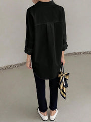 Loose fit Black Blouse