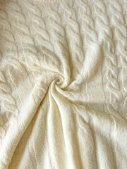 FOR BEAUTY Spring/Autumn New Solid Color Round Neck Twisted Long-Sleeved Knit Sweater