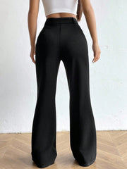 High Waist Flare Leg Pants Fall Cloth For Women