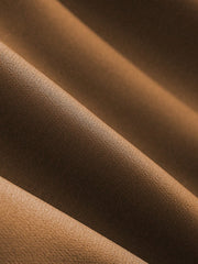 2pcs Elegant Shiny Fabric Top And Pleated Midi Skirt Set