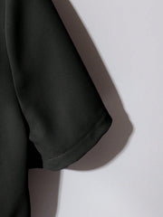 2pcs Set Women High-End Round Neck Short Sleeve Shirt And Casual Pants