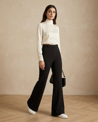 High Waist Flare Leg Pants Fall Cloth For Women