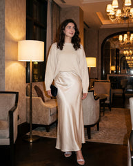 Satin Floor-Length Mermaid Skirt