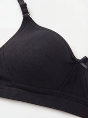 Comfortable Wireless Soft Cup Solid Bra