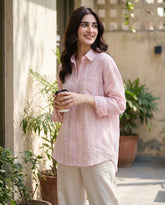 Casual Embroidered Jacquard Blouse