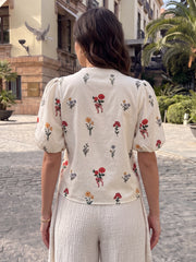 Ditsy Floral Short Sleeve Summer Shirt
