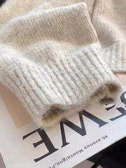 Elegant Lace Bow Knit Cardigan With Heart Buttons