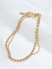 One Piece European And American Style Multilayer Foot Chain