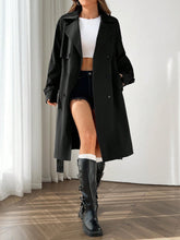 Plain Button Long Coat