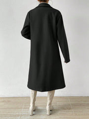 Lapel Neck Double Breasted Overcoat