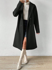 Lapel Neck Double Breasted Overcoat