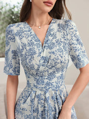 Women's Vintage Style Printed Simple Daily Dress
