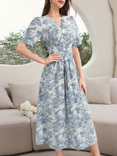 Women's Vintage Style Printed Simple Daily Dress