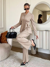 2pcs/Set Women's Business Casual Office/Commute Outfit