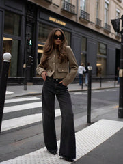 Women's Everyday Fashion Wear Tweed Jacket