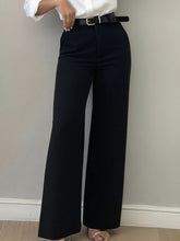 Flared Leg Casual Trousers