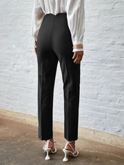 Slant Pockets Seam Detail Pants