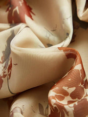 Floral Print Long Sleeve Vacation Style Elegant Dress