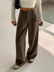 Premium High-Waist Elegant Slimming Wide Leg Pants