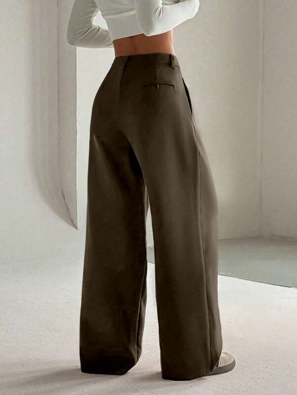 Premium High-Waist Elegant Slimming Wide Leg Pants