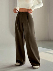Premium High-Waist Elegant Slimming Wide Leg Pants