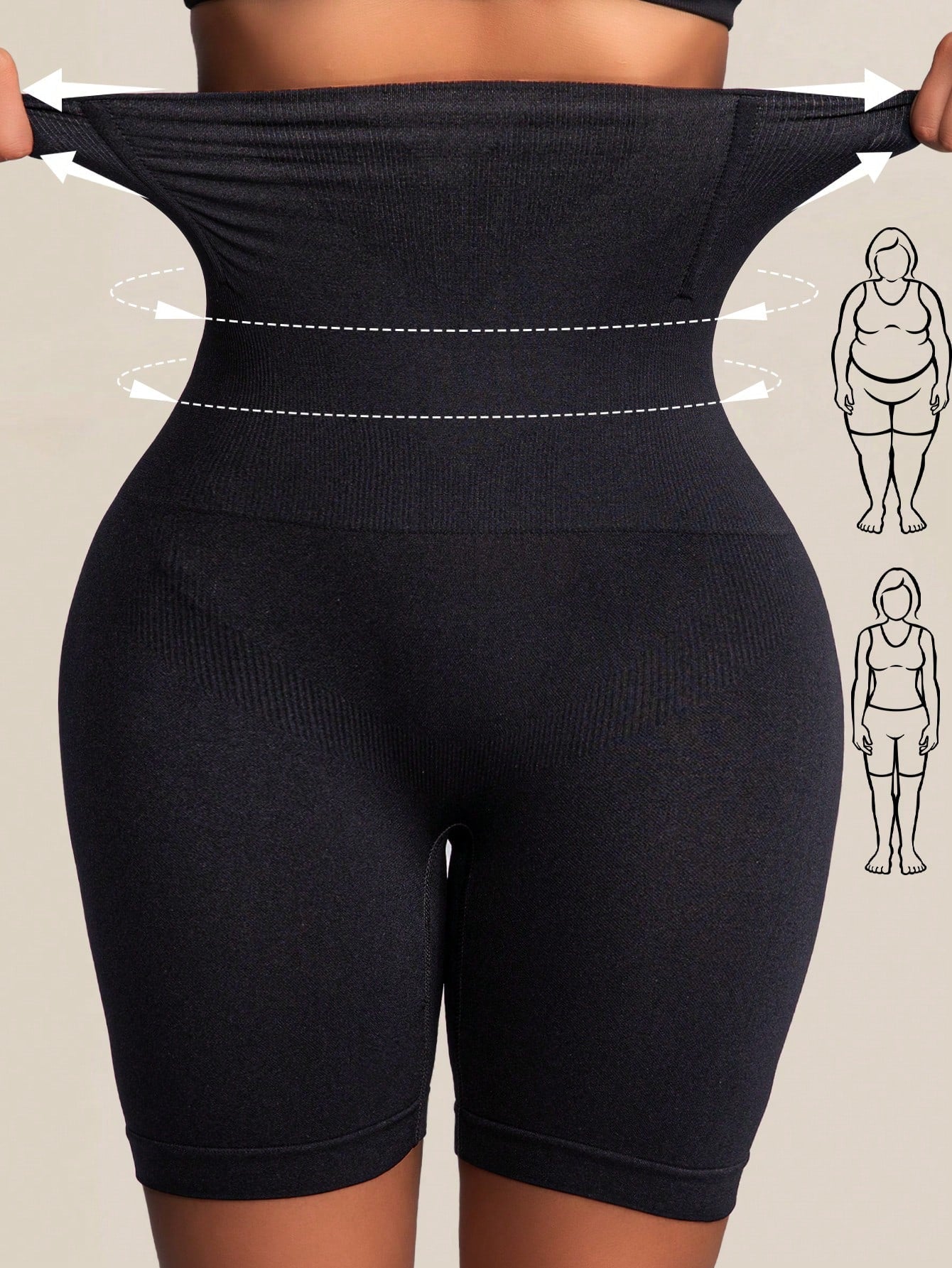 1 Pc High Waist Tummy Control Shorts