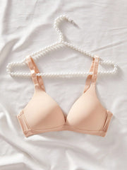1pc V-Style Lady's Comfortable Wireless Soft Cup Solid Underwear Bra