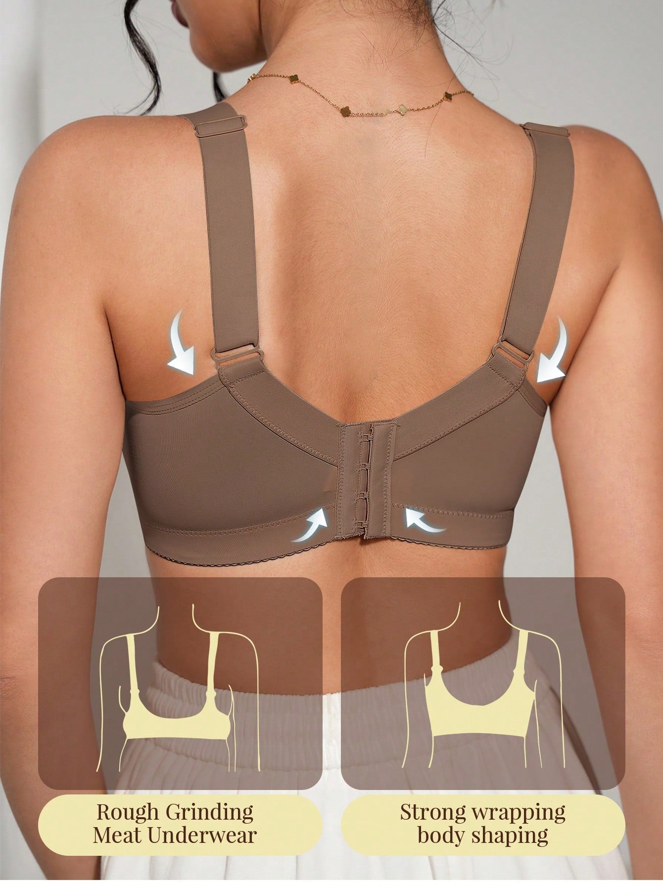 Soft & Comfortable Wireless Adjustable Strap Lift & Support Bra