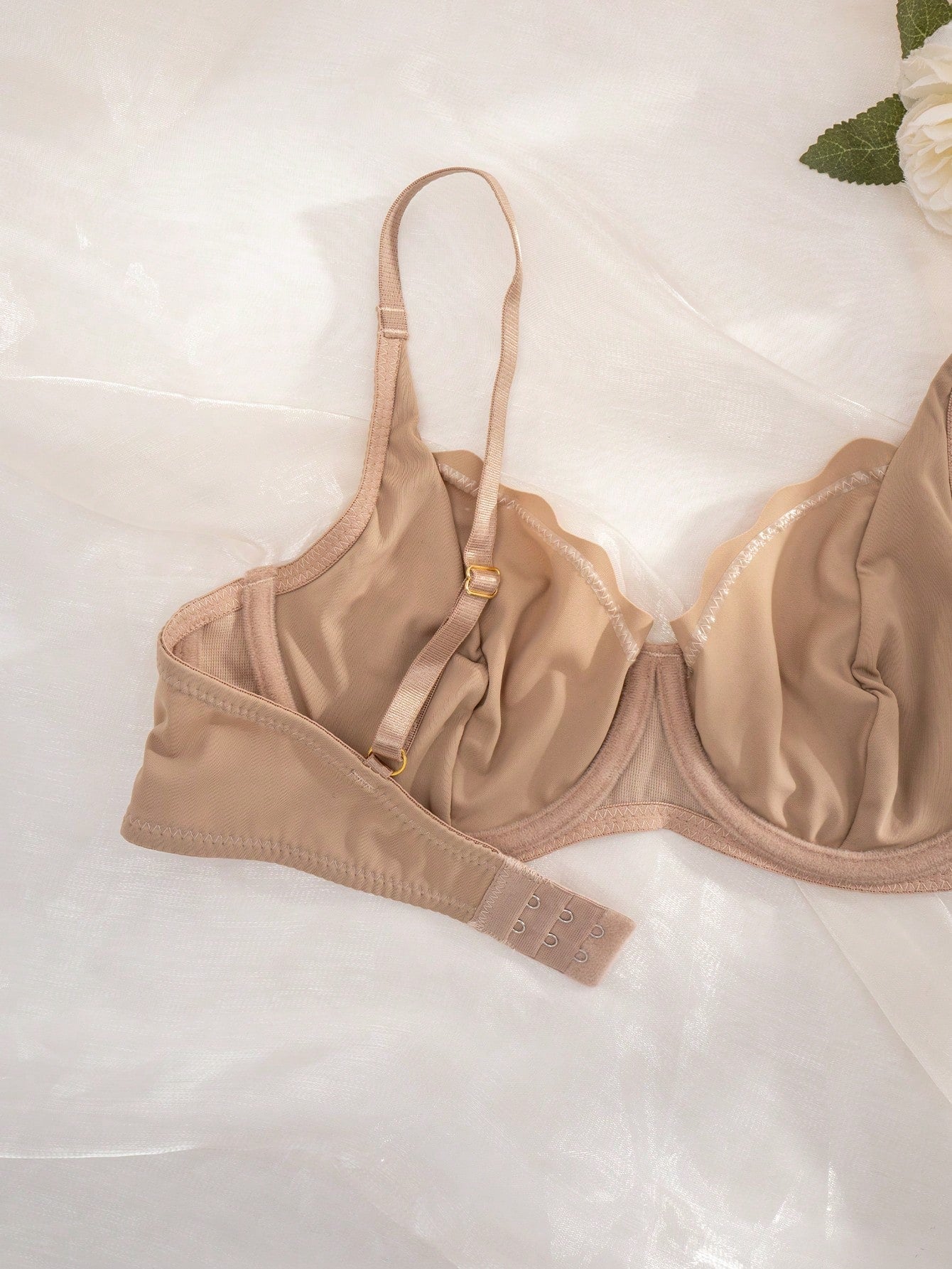 2pcs/Set Seamless Solid Color Everyday Lingerie Set
