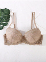 Lace Detail Underwire Bra