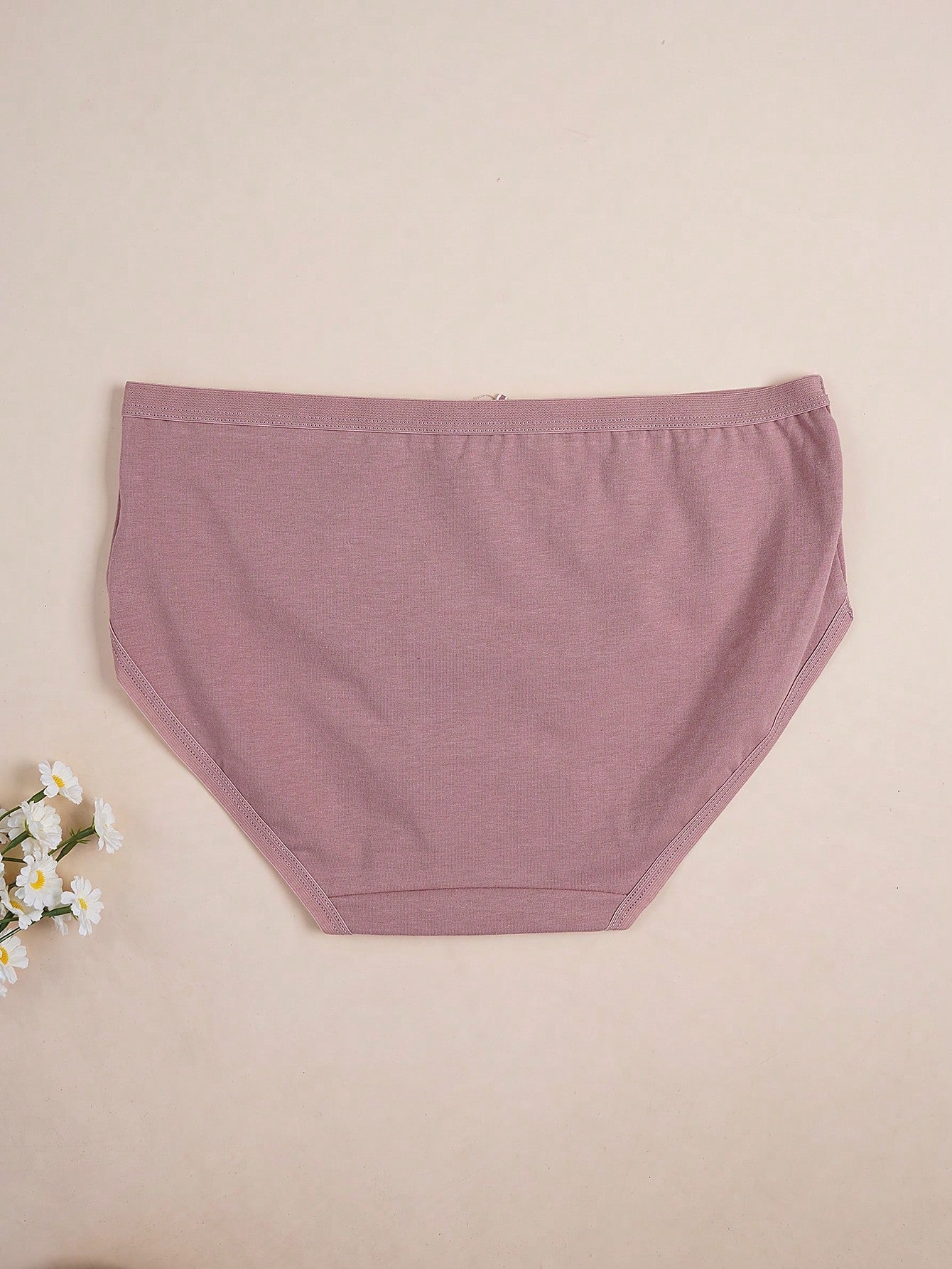 7pcs/Set Solid Color Bowknot Briefs