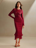 Shein Anewsta Fish Tail Mesh Dress