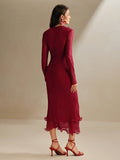 Shein Anewsta Fish Tail Mesh Dress