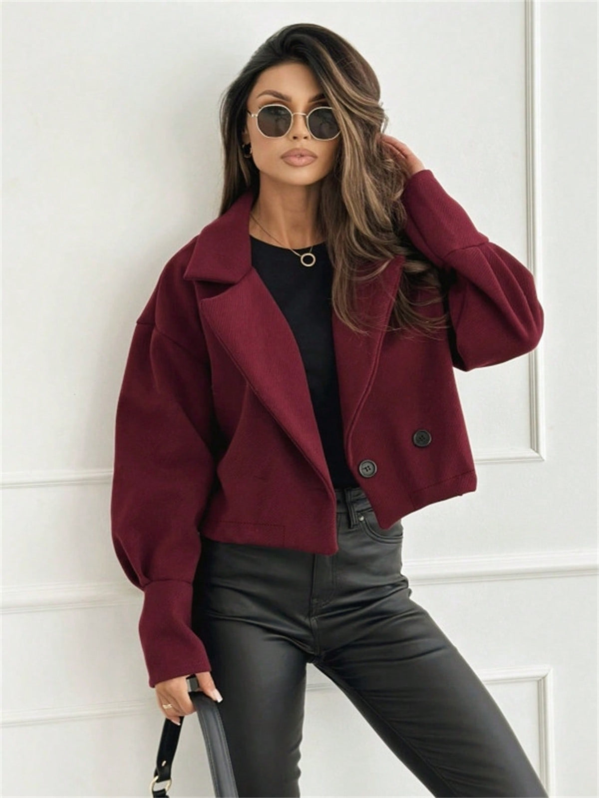 Shein Autumn/Winter Fashion Solid Color Short Blazer For Women