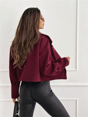 Shein Autumn/Winter Fashion Solid Color Short Blazer For Women