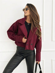 Shein Autumn/Winter Fashion Solid Color Short Blazer For Women
