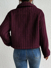 Solid Color Front Button Casual Long Sleeve Jacket