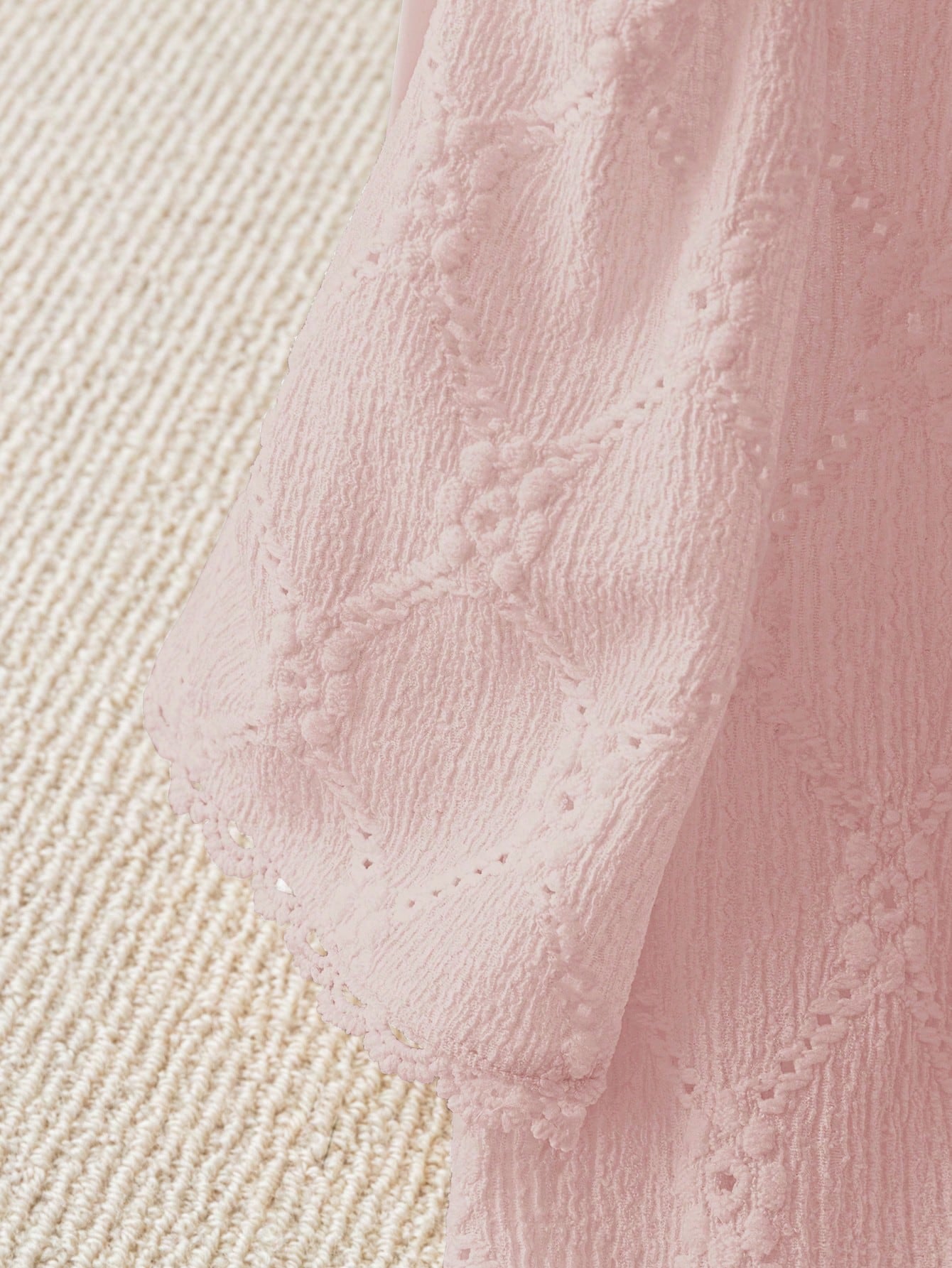 Simple Embroidery V-Neck Short Sleeve Blouse