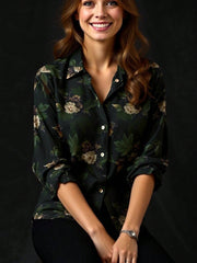 Shein Collared Regular Fit Floral Shirt