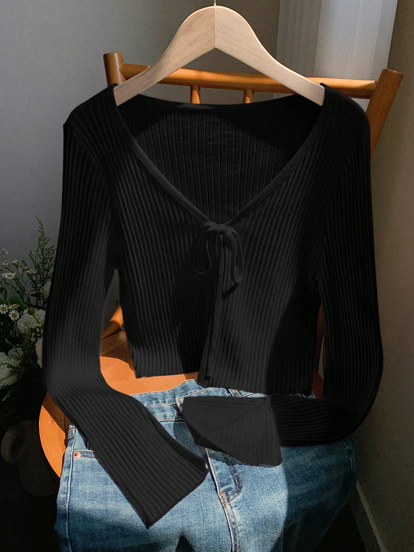 Casual Solid Color Long Sleeve Lightweight Cardigans