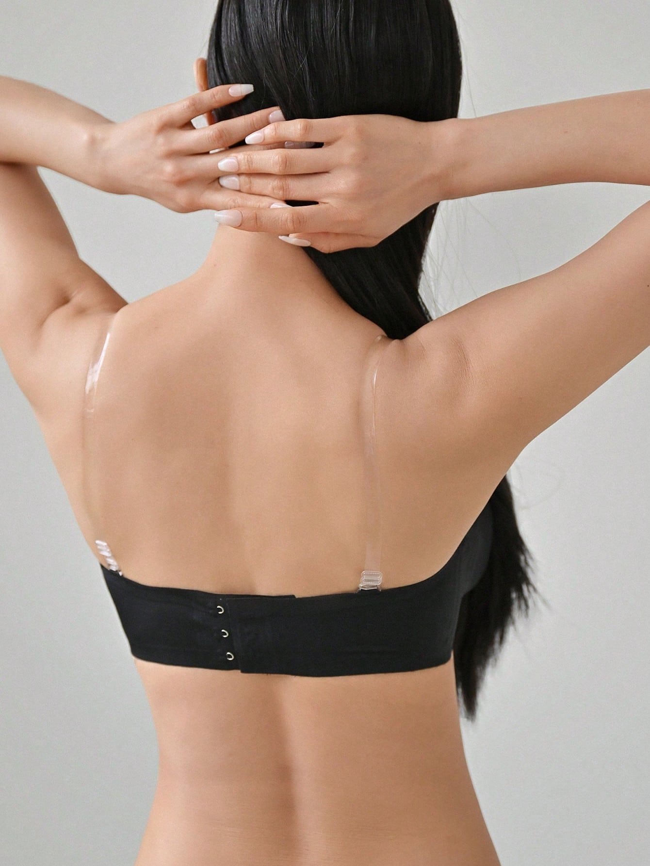 Removable Transparent Strap Bandeau Wireless Bra - Removable Padding