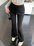 Shein DAZY Solid Color Flared Trousers